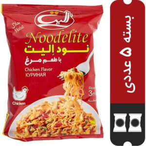 نودلیت الیت با طعم مرغ 5 عددی
