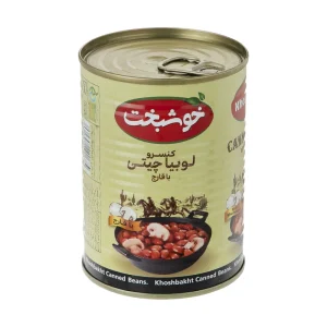 کنسرو خوراک لوبیا با قارچ خوشبخت