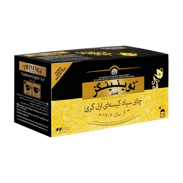 چای تی بگ ارل گری 25 عددی توینینگز